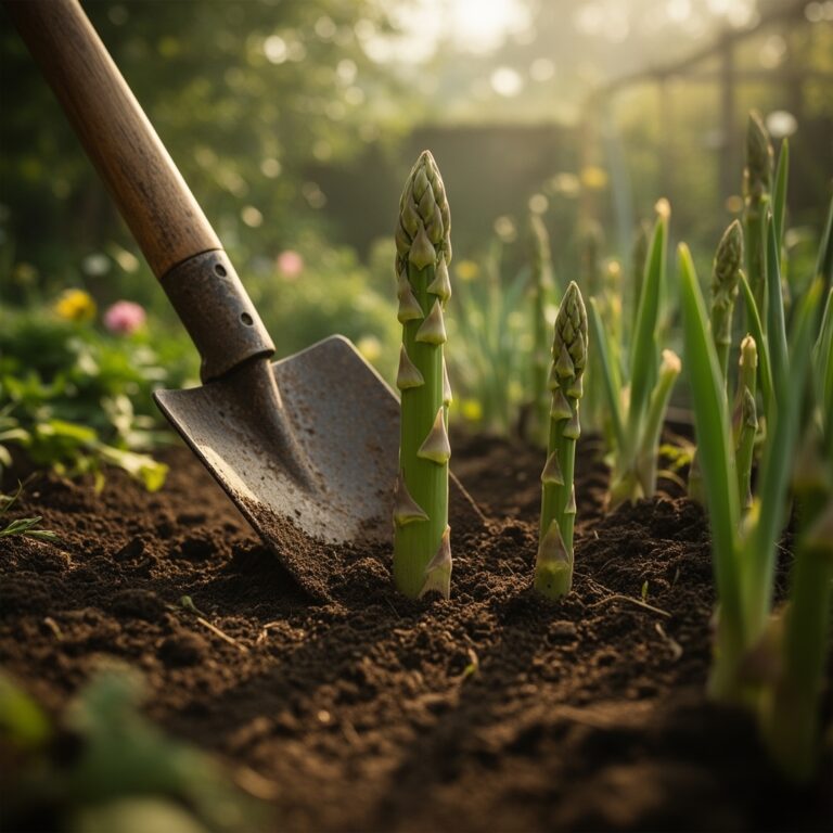 How to prepare a trench for planting asparagus