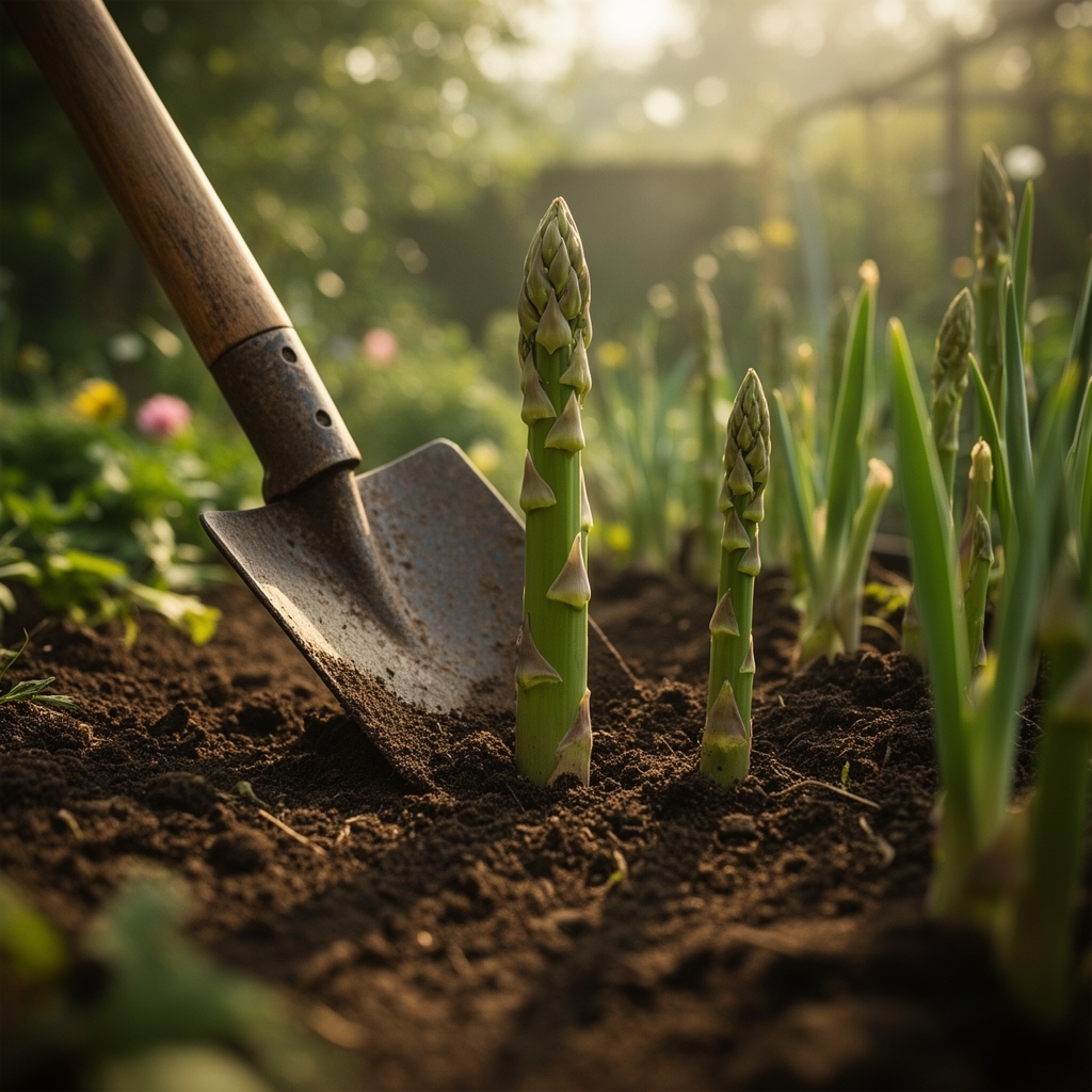 How to prepare a trench for planting asparagus