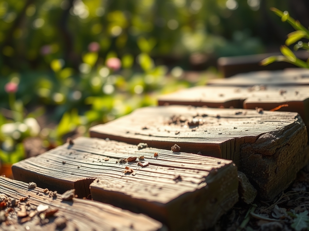 Steps for building a garden path