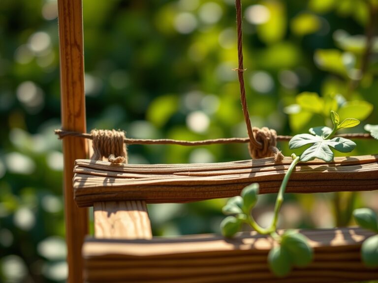 Steps for building a vegetable garden trellis