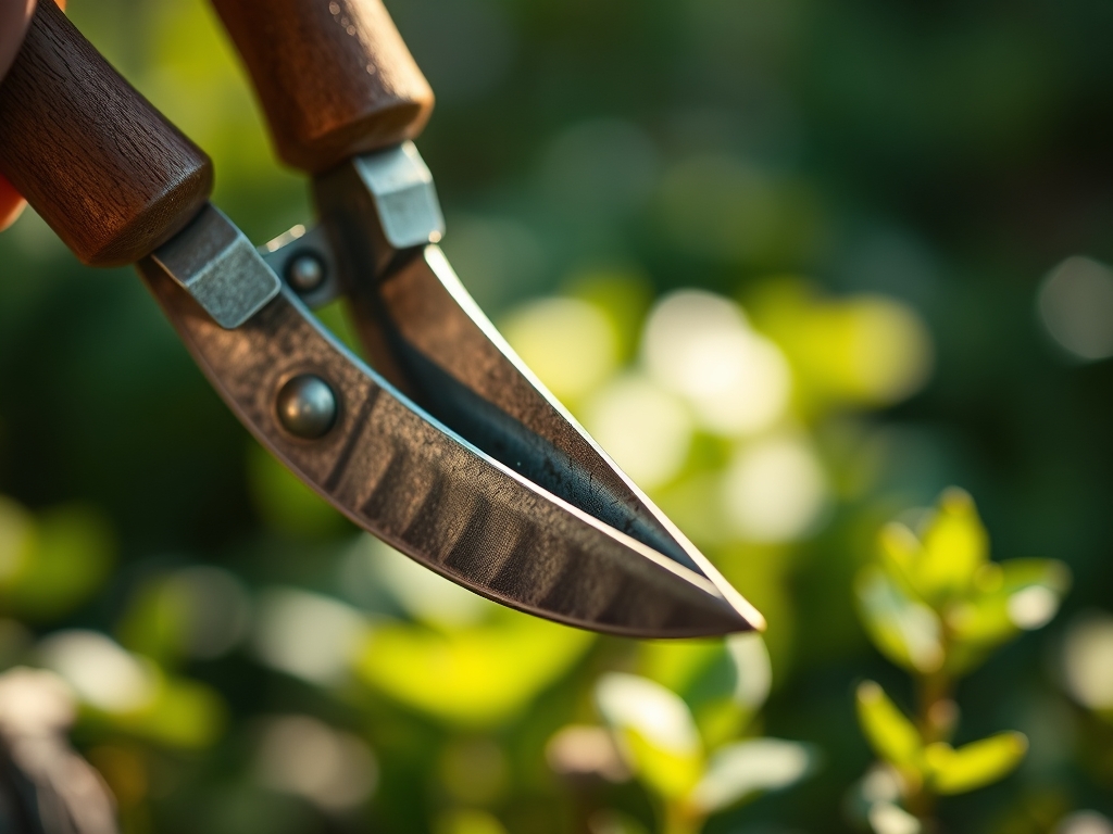 Steps for cleaning a garden shears after use