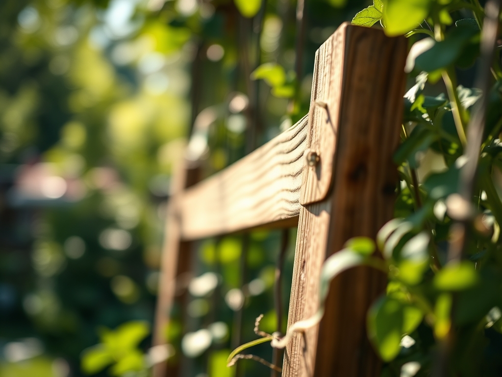 Steps for installing a vegetable garden fence panel