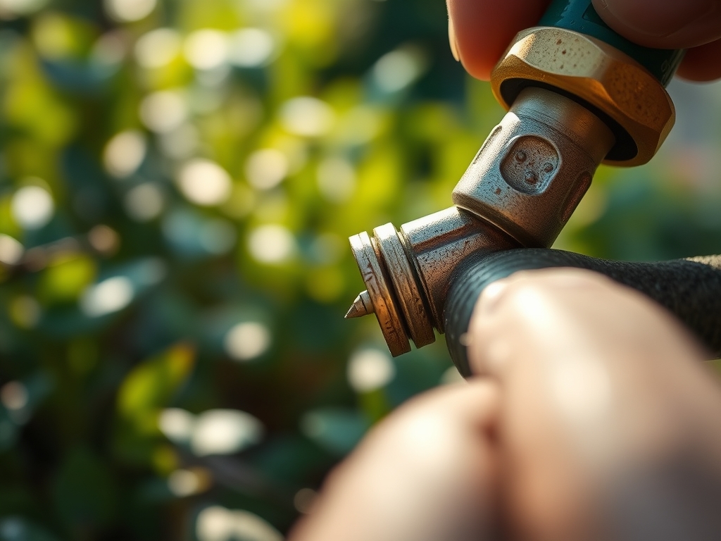 Steps for repairing a leaking garden hose