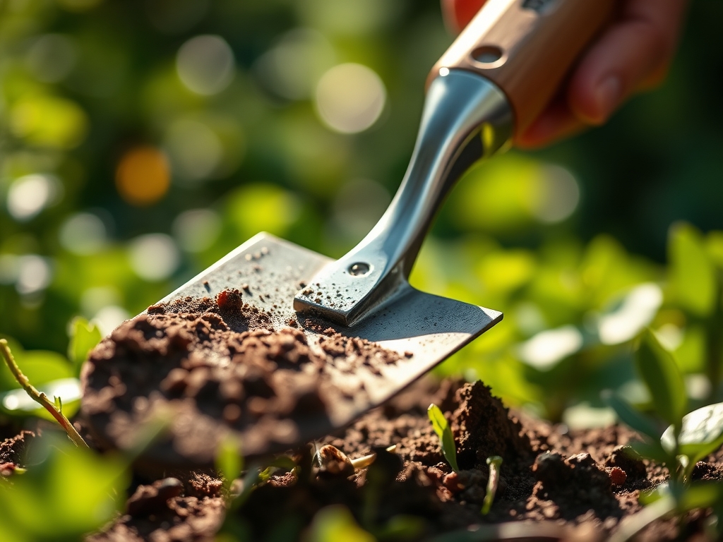 Steps for sharpening a garden spade with a file