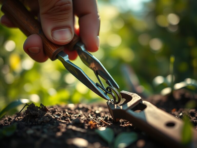 Using a repair review for garden tools